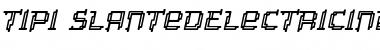 Tipi Electric Inline Italic Font