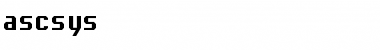 Download ascsys Font Download ascsys Font