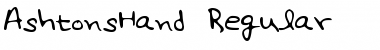 Download AshtonsHand Font Download AshtonsHand Font