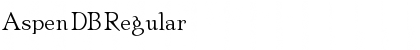 Download Aspen DB Font Download Aspen DB Font