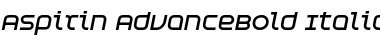 Download Aspirin AdvanceBold Italic Font Download Aspirin AdvanceBold Italic Font