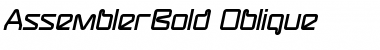 Download AssemblerBold Oblique Font Download AssemblerBold Oblique Font