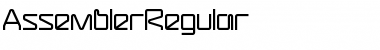 Download AssemblerRegular Font Download AssemblerRegular Font