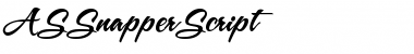 Download ASSnapperScript Font Download ASSnapperScript Font