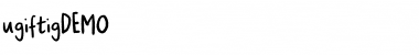 Download Ugiftig DEMO Font Download Ugiftig DEMO Font
