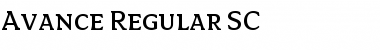 Avance Regular Font