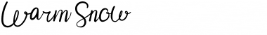 Download Warm Snow Font Download Warm Snow Font