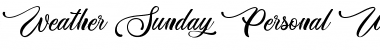 Download Weather Sunday - Personal Use Font Download Weather Sunday - Personal Use Font