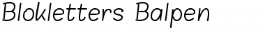 Download Blokletters Balpen Font Download Blokletters Balpen Font