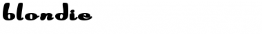 Download Blondie Font Download Blondie Font