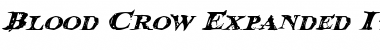 Download Blood Crow Expanded Italic Font Download Blood Crow Expanded Italic Font