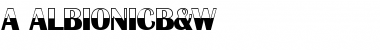 Download a_AlbionicB&W Font Download a_AlbionicB&W Font