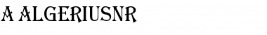 Download a_AlgeriusNr Font Download a_AlgeriusNr Font