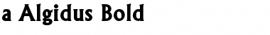 Download a_Algidus Font Download a_Algidus Font