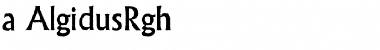 Download a_AlgidusRgh Font Download a_AlgidusRgh Font