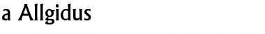 Download a_Allgidus Font Download a_Allgidus Font