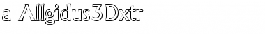 Download a_Allgidus3Dxtr Font Download a_Allgidus3Dxtr Font