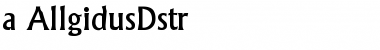 Download a_AllgidusDstr Font Download a_AllgidusDstr Font