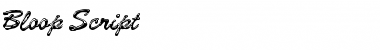 Download Bloop Script Font Download Bloop Script Font