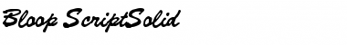 Download Bloop ScriptSolid Font Download Bloop ScriptSolid Font