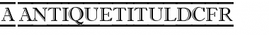 Download a_AntiqueTitulDcFr Font Download a_AntiqueTitulDcFr Font