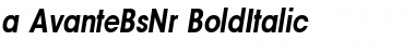 a_AvanteBsNr BoldItalic Font