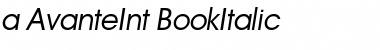 a_AvanteInt BookItalic Font