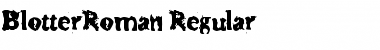Download BlotterRoman Font Download BlotterRoman Font