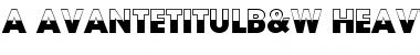 Download a_AvanteTitulB&W Font Download a_AvanteTitulB&W Font