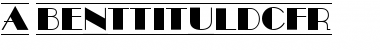 Download a_BentTitulDcFr Font Download a_BentTitulDcFr Font