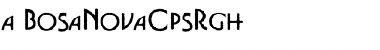 Download a_BosaNovaCpsRgh Font Download a_BosaNovaCpsRgh Font