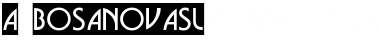 Download a_BosaNovaSl Font Download a_BosaNovaSl Font