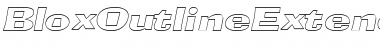 Download BloxOutlineExtended Font Download BloxOutlineExtended Font