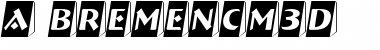 Download a_BremenCm3D Font Download a_BremenCm3D Font