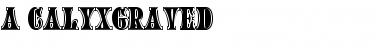 Download a_CalyxGraved Font Download a_CalyxGraved Font