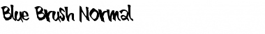 Download Blue Brush Normal Font Download Blue Brush Normal Font