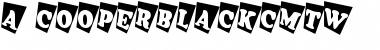 Download a_CooperBlackCmTw Font Download a_CooperBlackCmTw Font