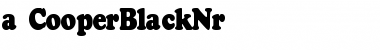 Download a_CooperBlackNr Font Download a_CooperBlackNr Font