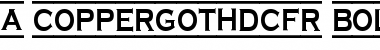 Download a_CopperGothDcFr Font Download a_CopperGothDcFr Font