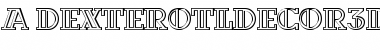 Download a_DexterOtlDecor3D Font Download a_DexterOtlDecor3D Font