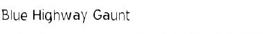 Download Blue Highway Gaunt Font Download Blue Highway Gaunt Font