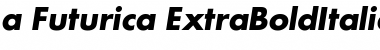 a_Futurica ExtraBoldItalic Font