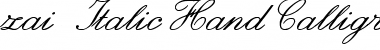 Download zai Italic Hand Calligraphy Font Download zai Italic Hand Calligraphy Font