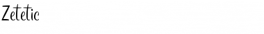 Download zetetic Font Download zetetic Font