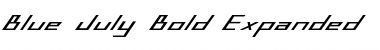 Download Blue July Bold Expanded Font Download Blue July Bold Expanded Font
