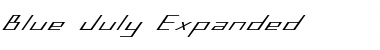 Download Blue July Expanded Font Download Blue July Expanded Font