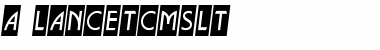 Download a_LancetCmSlt Font Download a_LancetCmSlt Font