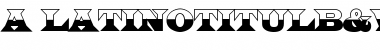 Download a_LatinoTitulB&W Font Download a_LatinoTitulB&W Font