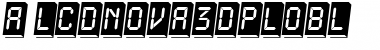 Download a_LCDNova3DPlObl Font Download a_LCDNova3DPlObl Font