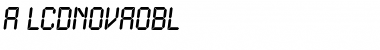 Download a_LCDNovaObl Font Download a_LCDNovaObl Font